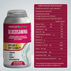 GLUCOSAMINA +condroitina + calcio y vitamina D